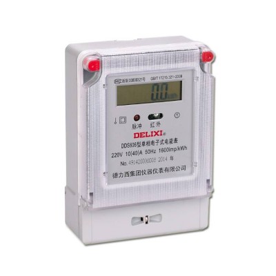 Delixi Electric Brand Dds606 Analog Display Single Phase Electric Digital Power Meter